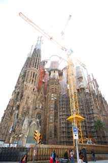 Foto, materieel, vrij, landschap, schilderstuk, bevoorraden foto,De Sagrada Familia!, , , , 