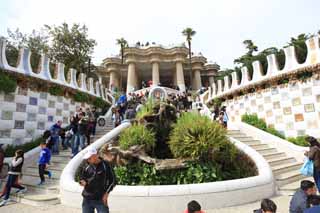 Foto, materiell, befreit, Landschaft, Bild, hat Foto auf Lager,Park Guell, , , , 