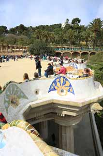 Foto, materiell, befreit, Landschaft, Bild, hat Foto auf Lager,Park Guell, , , , 