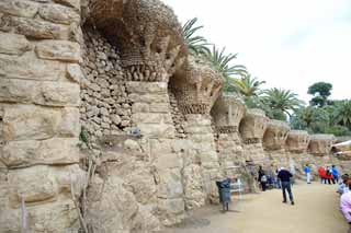 fotografia, materiale, libero il panorama, dipinga, fotografia di scorta,Parco Guell, , , , 