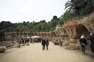 Foto, materieel, vrij, landschap, schilderstuk, bevoorraden foto,Park Guell, , , , 