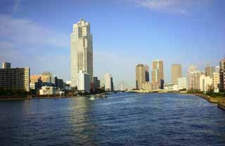 Foto, materieel, vrij, landschap, schilderstuk, bevoorraden foto,De Sumida rivier, , , , 