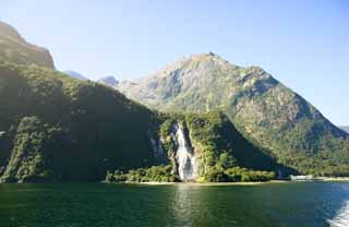 Foto, materiell, befreit, Landschaft, Bild, hat Foto auf Lager,Milford Sound, , , , 