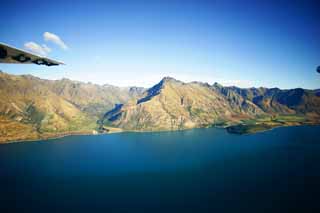 Foto, materieel, vrij, landschap, schilderstuk, bevoorraden foto,Lake Wakatipu, , , , 