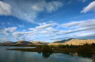 Foto, materieel, vrij, landschap, schilderstuk, bevoorraden foto,Lake Tekapo, , , , 