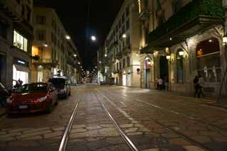 fotografia, materiale, libero il panorama, dipinga, fotografia di scorta,Vista notturna di Milano, , , , 