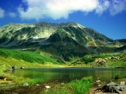 fotografia, materiale, libero il panorama, dipinga, fotografia di scorta,Terra sacra e leggendaria, montagna, nube, cielo blu, 