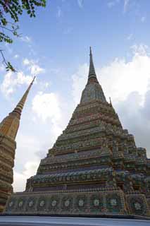 photo,material,free,landscape,picture,stock photo,Creative Commons,A pagoda of watt Poe, pagoda, death of Buddha temple, grave, Sightseeing