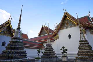 Foto, materiell, befreit, Landschaft, Bild, hat Foto auf Lager,Eine Pagode des Watts Poe, Pagode, der Tod von Buddha Tempel, ernst, Besichtigung