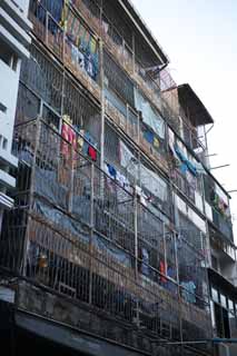 Foto, materieel, vrij, landschap, schilderstuk, bevoorraden foto,Een huis van Bangkok, Een appartement, Huis, , Portiek