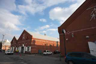 photo,material,free,landscape,picture,stock photo,Creative Commons,A red brick warehouse, red brick, warehouse, The history, port