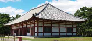 photo,material,free,landscape,picture,stock photo,Creative Commons,Kofuku-ji Temple temporary inner temple, Buddhism, wooden building, roof, world heritage