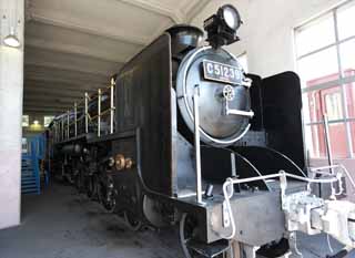 fotografia, material, livra, ajardine, imagine, proveja fotografia,Uma locomotiva a vapor, locomotiva a vapor, trem, roda motriz, Carvo