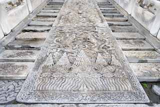 Foto, materiell, befreit, Landschaft, Bild, hat Foto auf Lager,Verbotene Stadt Wolke Drachen Steinboden, Lang, ERLEICHTERUNG, Palast, Treppe