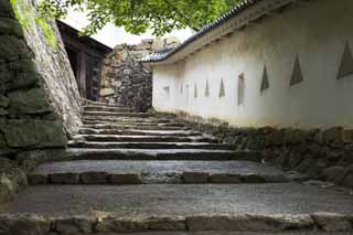 photo, la matire, libre, amnage, dcrivez, photo de la rserve,Le Himeji-jo porte de Chteau, Quatre Chteau des trsors national, Sadanori Akamatsu, Shigetaka Kuroda, Hideyoshi Hashiba