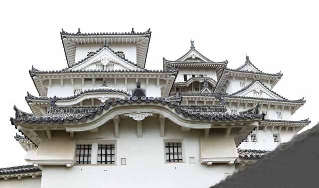 Foto, materiell, befreit, Landschaft, Bild, hat Foto auf Lager,Himeji-jo Burg, Vier nationale Schtze-Burg, Sadanori Akamatsu, Shigetaka Kuroda, Hideyoshi Hashiba