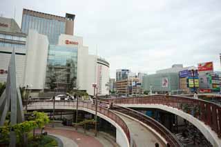 photo,material,free,landscape,picture,stock photo,Creative Commons,The Sannomiya station square, Sannomiya, department store, Downtown, Kansai