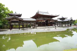 Foto, materiell, befreit, Landschaft, Bild, hat Foto auf Lager,Byodo-in Tempel chinesischer Phnixtempel, Welterbe, Jodo-Glaube, Pessimismus wegen des Glaubens am dritten und letzter Phase von Buddhismus, Ein Amitabha sitzendes Bild