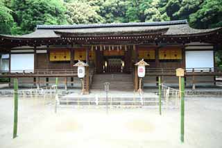 photo,material,free,landscape,picture,stock photo,Creative Commons,It is a Shinto shrine front shrine in Uji, Purge sand, Shinto, ceremonial sandpile, spirit-dwelling object