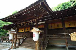 foto,tela,gratis,paisaje,fotografa,idea,Es un santuario santuario primero sintosta en Uji, Linterna, Guirnalda de paja sintosta, Persiana de bamb, Shinto