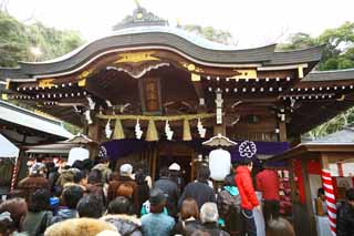 Foto, materiell, befreit, Landschaft, Bild, hat Foto auf Lager,Eshima Shrine Seiten-Tsunomiya, lassen Sie Schrein herunter, Schintoistischer Schrein, , Ozunu Enno