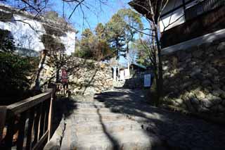 foto,tela,gratis,paisaje,fotografa,idea,Castle de piedra pavimento de Inuyama - jo, Castillo imperial blanco, Etsu Kanayama, Castillo, 