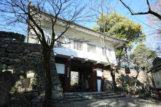 fotografia, materiale, libero il panorama, dipinga, fotografia di scorta,Inuyama-jo cancello di castello di Castello, castello Imperiale e bianco, Etsu Kanayama, castello, 