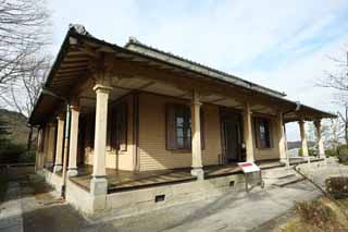 Foto, materieel, vrij, landschap, schilderstuk, bevoorraden foto,Ht 25 Meiji-mura Village Museum Nagasaki volksplanting gebouw, Gebouw van de Meiji, De Westernization, Westelijke-trant gebouw, Cultureel heritage