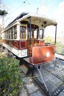 foto,tela,gratis,paisaje,fotografa,idea,Tranva de Kioto del museo de pueblo de Meiji - mura, Tren del Meiji, La occidentalizacin, Tranva, Herencia cultural