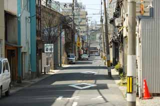 foto,tela,gratis,paisaje,fotografa,idea,La ciudad de Matsue, Un callejn, Asfalto, Restaurante, Una atmsfera